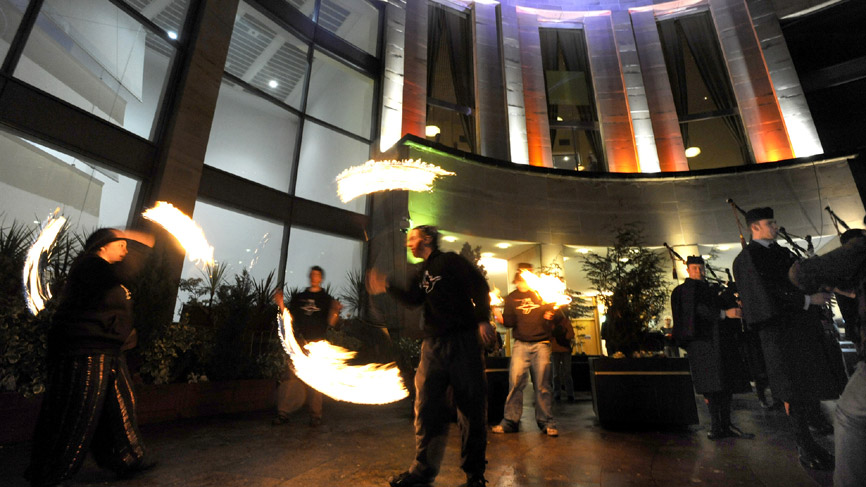 Torchlight Parade at Celtic Connections 2010. Photo by Louis Decarlo.