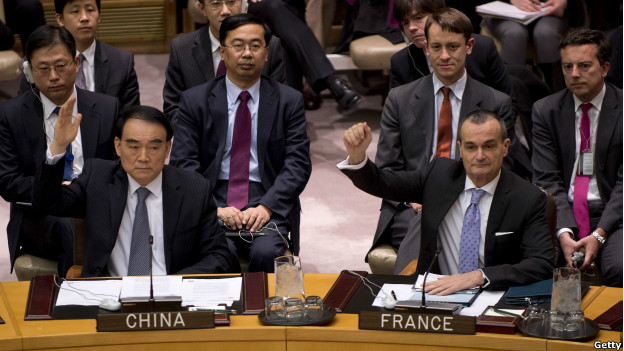 中国驻联合国大使李保东投票赞成安理会朝鲜决议