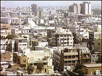 نمايی از شهر منامه، پايتخت بحرين