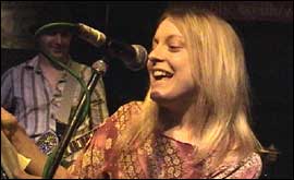 Compere Kelly Stook and Broken Daylight's Jon Trowbridge