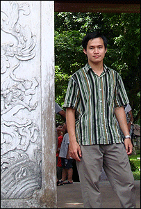 Nguyễn Tiến Trung ở Văn Miếu