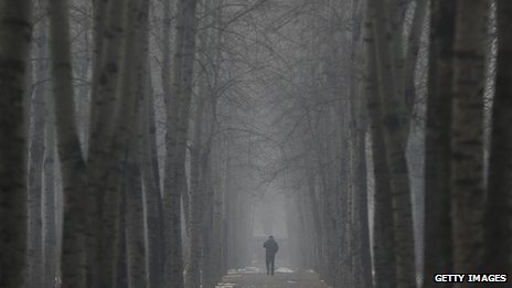 有些地方能见度不到100米