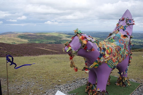 Superlambanana on Moel Famau