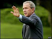 O presidente dos Estados Unidos, George W. Bush