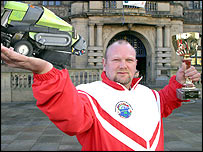Mark Norton outside Sheffield Town Hall