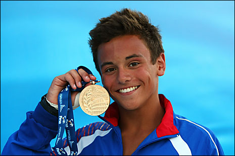 Tom with his gold medal