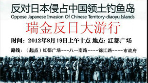 中国网民发起反日游行（网络图片）
