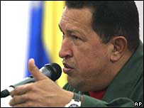O presidente da Venezuela, Hugo Chávez. 