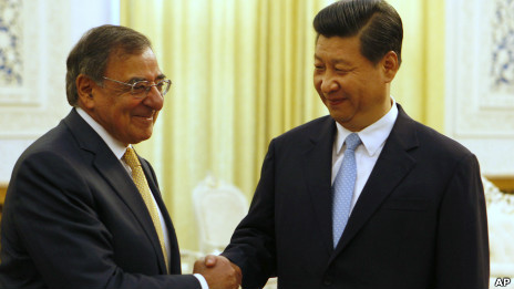 Tập Cận Bình tiếp Panetta tại Đại lễ đường nhân dân