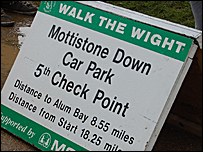 Walk the Wight check point