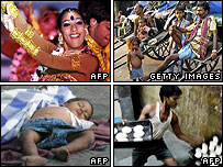 هند: يک هنرپيشه باليوود، رانندگان ريکشا، نانوايی، کودکی در حال خواب