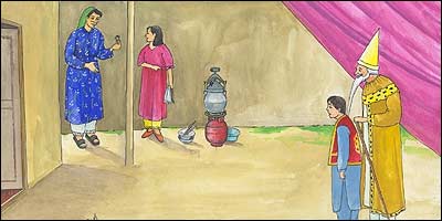 کاکا پرده دار در مورد سهولت دیگ بخار به نجیب می گوید.