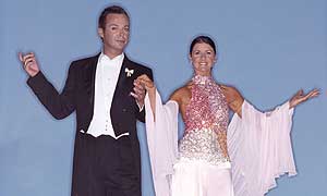 Julian Clary and Erin Boag