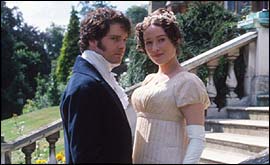 Colin Firth as Mr Darcy & Jennifer Ehle as Elizabeth Bennet