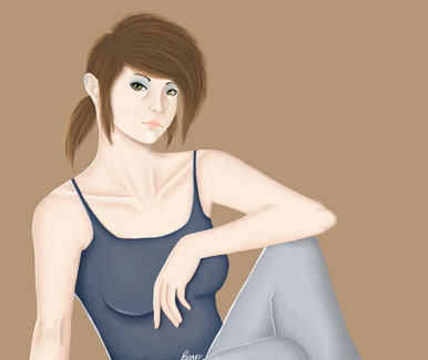 Girl sitting