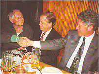Bohumil Hrabal, Václav Havel a Bill Clinton