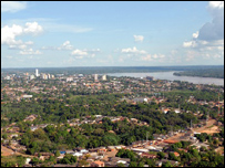 Vista aérea da capital de Rondônia, às margens do Rio Madeira Foto: Wilson Dias/ABr 