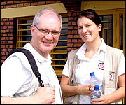 Major Paul Westlake in Rwanda
