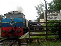 A train in Sri Lanka