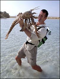 Nigel Marven e o escorpião marinho gigante