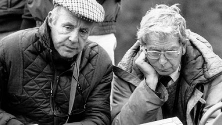 Production photograph featuring Karl Francis on a film shoot. Image courtesy Karl Francis.