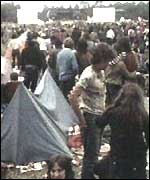 View of the stage at the Weeley festival