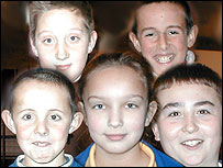 Children from Gordon Fendick's school