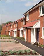 The new houses in Lavender Crescent.