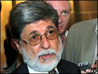 O Ministro das Relações Exteriores, Celso Amorim