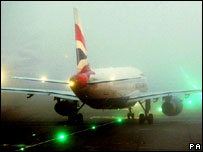 A British Airways plane at London's Heathrow airport