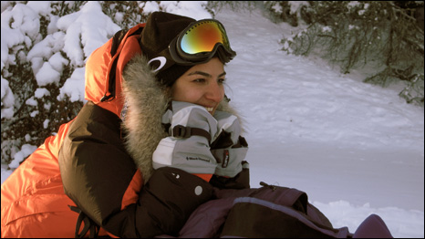 Elham al Qasimi in training