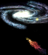 Nuvem Smith se aproxima da Via Láctea a 240 km/s