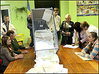 Ukrayna'da oy sayımı