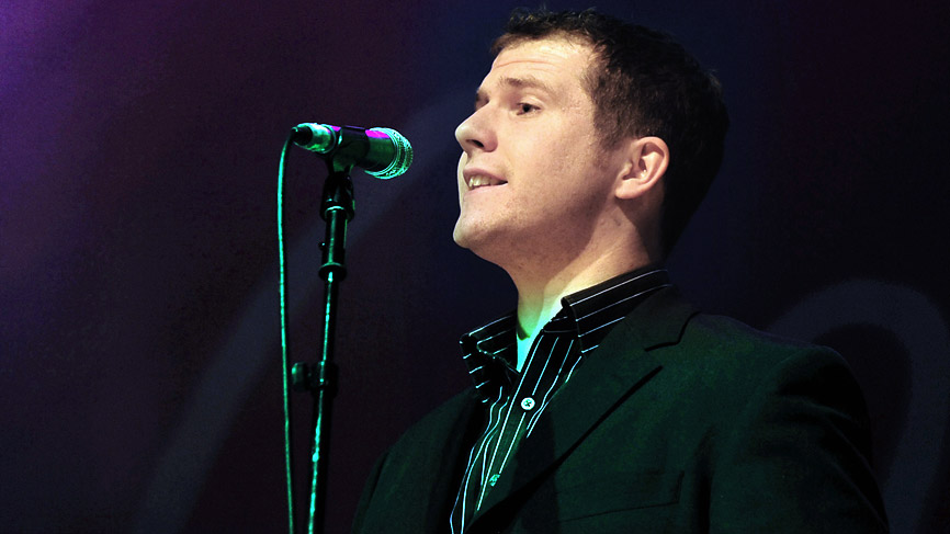 James Graham at The Jewels of the Ocean - live at the Old Fruitmarket. Photo by Louis Decarlo