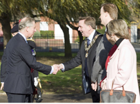 Prince Charles and dignitaries