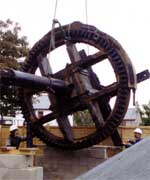 the brake wheel turns the cap creating power