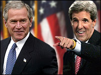 جارج بُش اور جان کیری