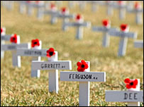 سابق فوجیوں کی قبریں