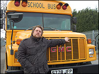 Craig Nunn with his bus