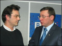 Юрій Луценко та Фідель Павленко в студії Бі-Бі-Сі