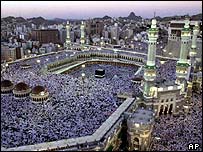 Mekke ve Kabe'nin görünümü