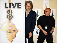 Bob Geldof và Midge Ure