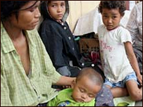 तूफ़ान प्रभावित लोग