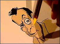 Chris Donald's sketch of Duncan Bannatyne