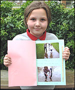 Jamie-Lee and her school flood project