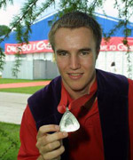 Enillydd Tlws y Prif Gyfansoddwr, Owain Llwyd o Ysgol y Berwyn, Y Bala