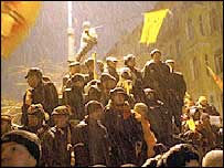 Ukrayna'da protestocular