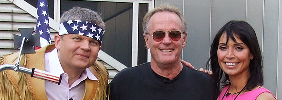 Peter Fonda with Adrian and Christine