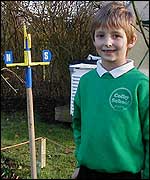 Picture: Showing off the school's weather station