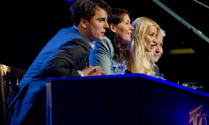 (L-R) John Barrowman, Zoe Tyler, Densie Van Outen and Bill Kenwright, Any Dream Will Do